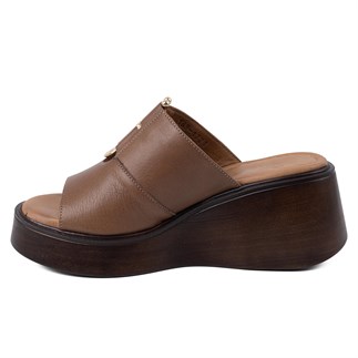 Beety 1721 26YT Kadın Günlük Terlik Ceviz