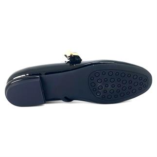 Beety 1903 25YA Kadın Günlük Babet Siyah Rugan