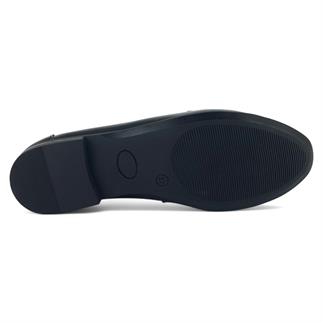 Beety 25020 25YA Kadın Günlük Babet Siyah Rugan