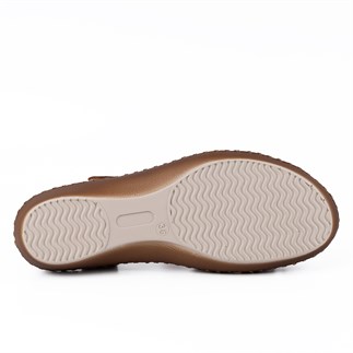 Beety 26018 26YS Kadın Günlük Sandalet Taba