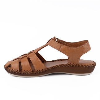 Beety 26018 26YS Kadın Günlük Sandalet Taba
