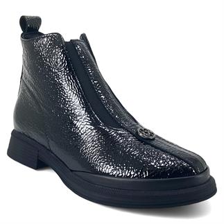 Beety 2825 25KB Kadın Günlük Bot Siyah Kırışık Rugan