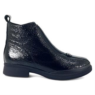 Beety 2825 25KB Kadın Günlük Bot Siyah Kırışık Rugan