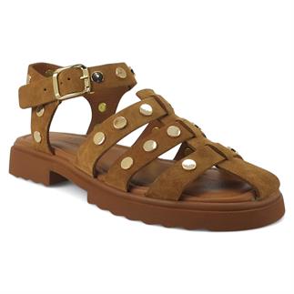 Beety 574 25YS Kadın Günlük Sandalet Taba Süet