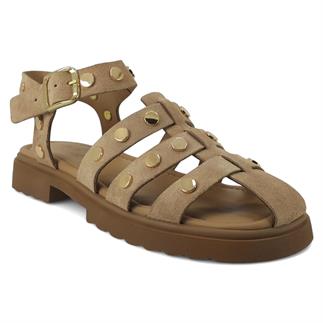 Beety 574 25YS Kadın Günlük Sandalet Vizon Süet