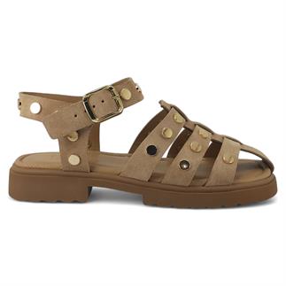 Beety 574 25YS Kadın Günlük Sandalet Vizon Süet