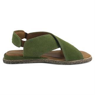 Beety 706 25YS Kadın Günlük Sandalet Yeşil Süet