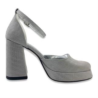 Beety 725 24KA Женские вечерние туфли серебряные