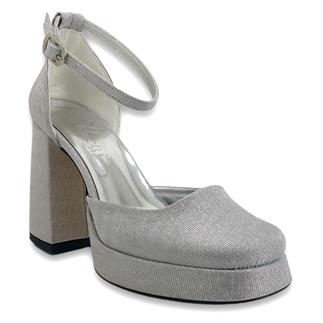 Beety 725 24KA Женские вечерние туфли серебряные