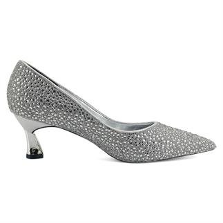 Beety 824 25YA Женские вечерние туфли серебряные