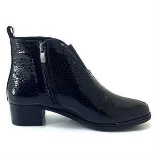 Beety 9115 24KB женские повседневные сапоги из черной лакированной кожи