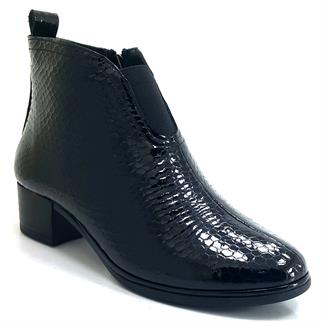 Beety 9115 24KB женские повседневные сапоги из черной лакированной кожи