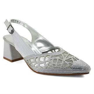 Beety 921 25KA Kadın Abiye Ayakkabı Gümüş