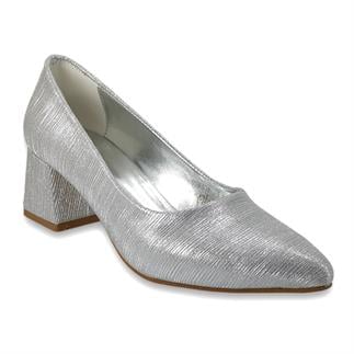 Beety 9602 25YA Kadın Abiye Ayakkabı Gümüş