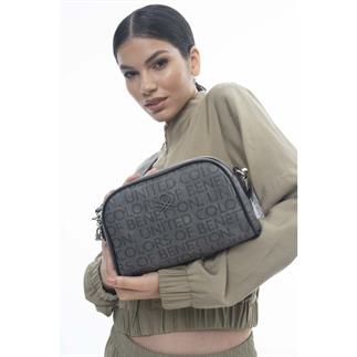 Benetton Bnt 1108 Женская сумка через плечо серого цвета