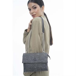Benetton Bnt 1119 Женская сумка на рукаве серого цвета