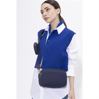 Benetton Bnt 1419 Женская сумка через плечо темно-синего цвета