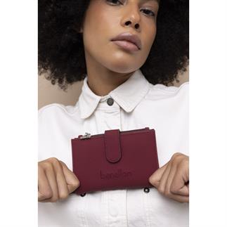 Benetton Bnt 1426 Женский кошелек бордовый