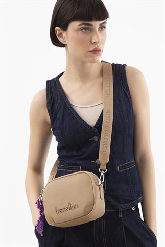 Benetton Bnt 1529 Kadın Çapraz Çanta Camel
