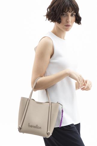 Benetton Bnt 1531 Kadın El Çantası Ten