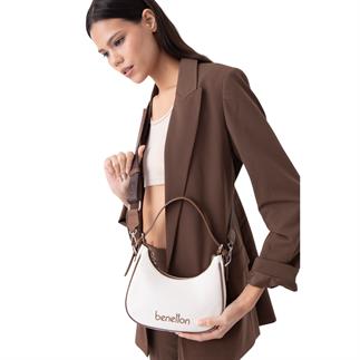 Benetton Bnt 1541 Женская сумочка бежево-коричневая