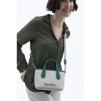 Benetton Bnt 1598 Женская сумочка драгоценный камень изумруд