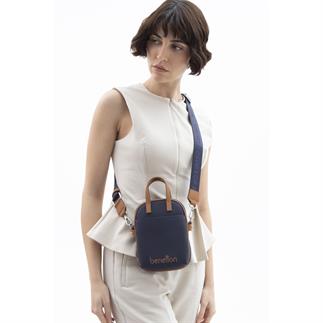 Benetton Bnt 1625 Женская сумка на рукав темно-синего цвета