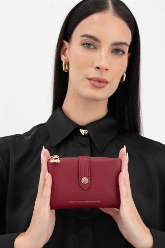 Benetton Bnt 1630 Kadın Cüzdan Bordo