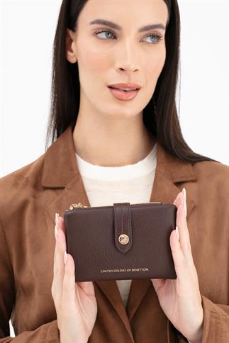 Benetton Bnt 1630 Kadın Cüzdan Kahverengi
