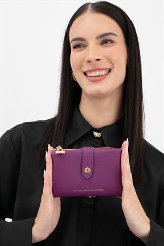 Benetton Bnt 1630 Kadın Cüzdan Mürdüm