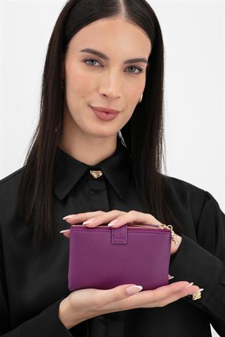 Benetton Bnt 1630 Kadın Cüzdan Mürdüm
