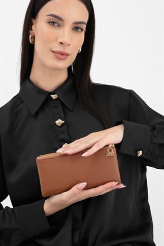 Benetton Bnt 1631 Kadın Cüzdan Taba