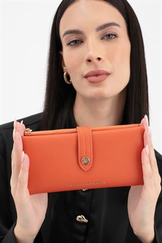Benetton Bnt 1631 Kadın Cüzdan Turuncu