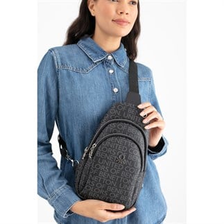 Benetton Bnt 1644 Kadın Çapraz Vücut Çantası Siyah