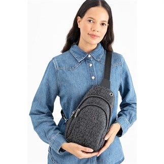 Benetton Bnt 1644 Kadın Çapraz Vücut Çantası Siyah