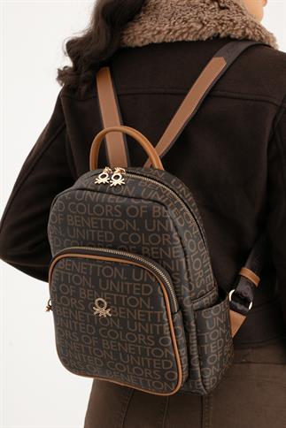 Benetton Bnt 1645 Kadın Sırt Çantası Kahverengi