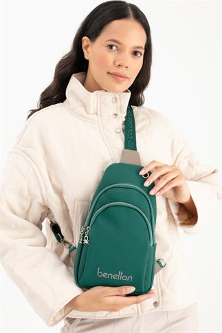 Benetton Bnt 1652 Kadın Çapraz Vücut Çantası Zümrüt