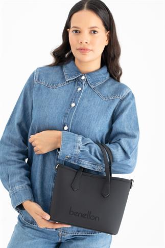 Benetton Bnt 1654 Kadın El Çantası Siyah