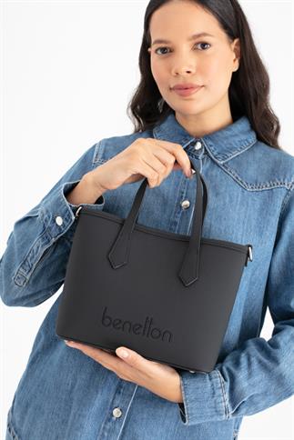 Benetton Bnt 1654 Kadın El Çantası Siyah