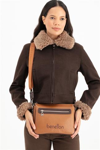 Benetton Bnt 1662 Kadın Çapraz Çanta Taba