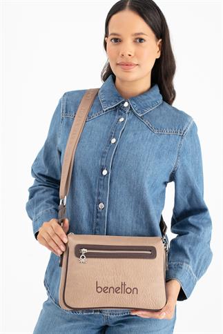 Benetton Bnt 1662 Kadın Çapraz Çanta Vizon