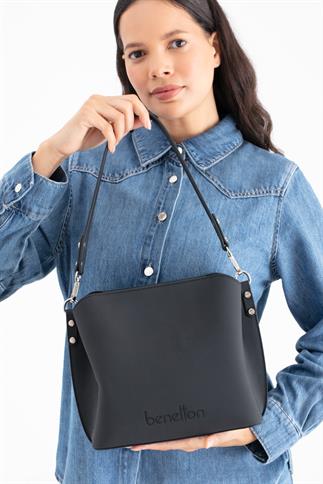 Benetton Bnt 1688 Kadın Çapraz Çanta Siyah