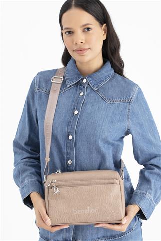 Benetton Bnt 1692 Kadın Kol Çantası Vizon