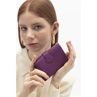 Benetton Bnt 1718 Kadın Cüzdan Mürdüm