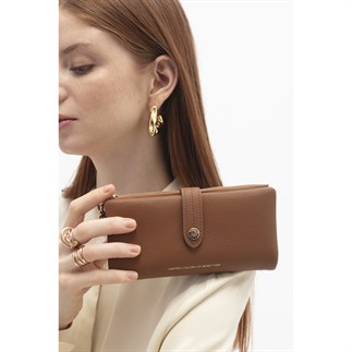 Benetton Bnt 1720 Kadın Cüzdan Camel