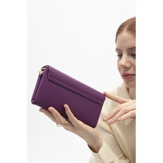 Benetton Bnt 1724 Kadın Cüzdan Mürdüm