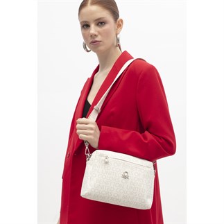 Benetton Bnt 1763 Kadın Çapraz Çanta Beyaz