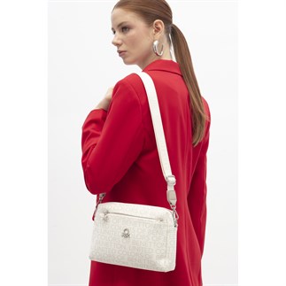 Benetton Bnt 1763 Kadın Çapraz Çanta Beyaz