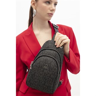 Benetton Bnt 1766 Kadın Çapraz Vücut Çantası Siyah