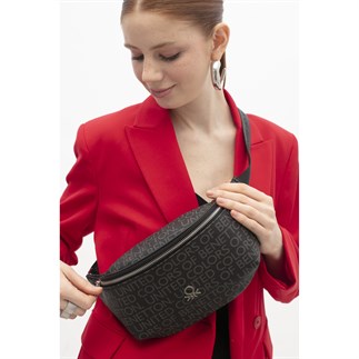 Benetton Bnt 1767 Kadın Çapraz Vücut Çantası Siyah